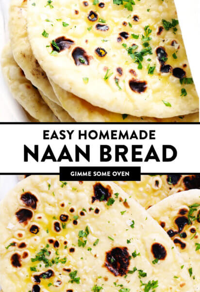 易于自制的Naan面包