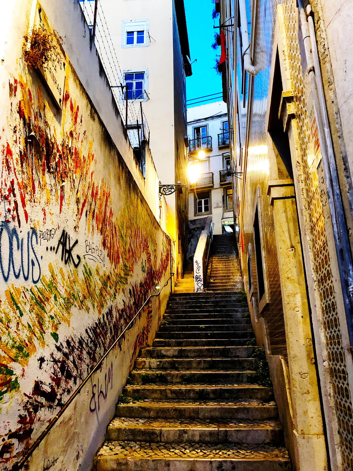 里斯本葡萄牙楼梯