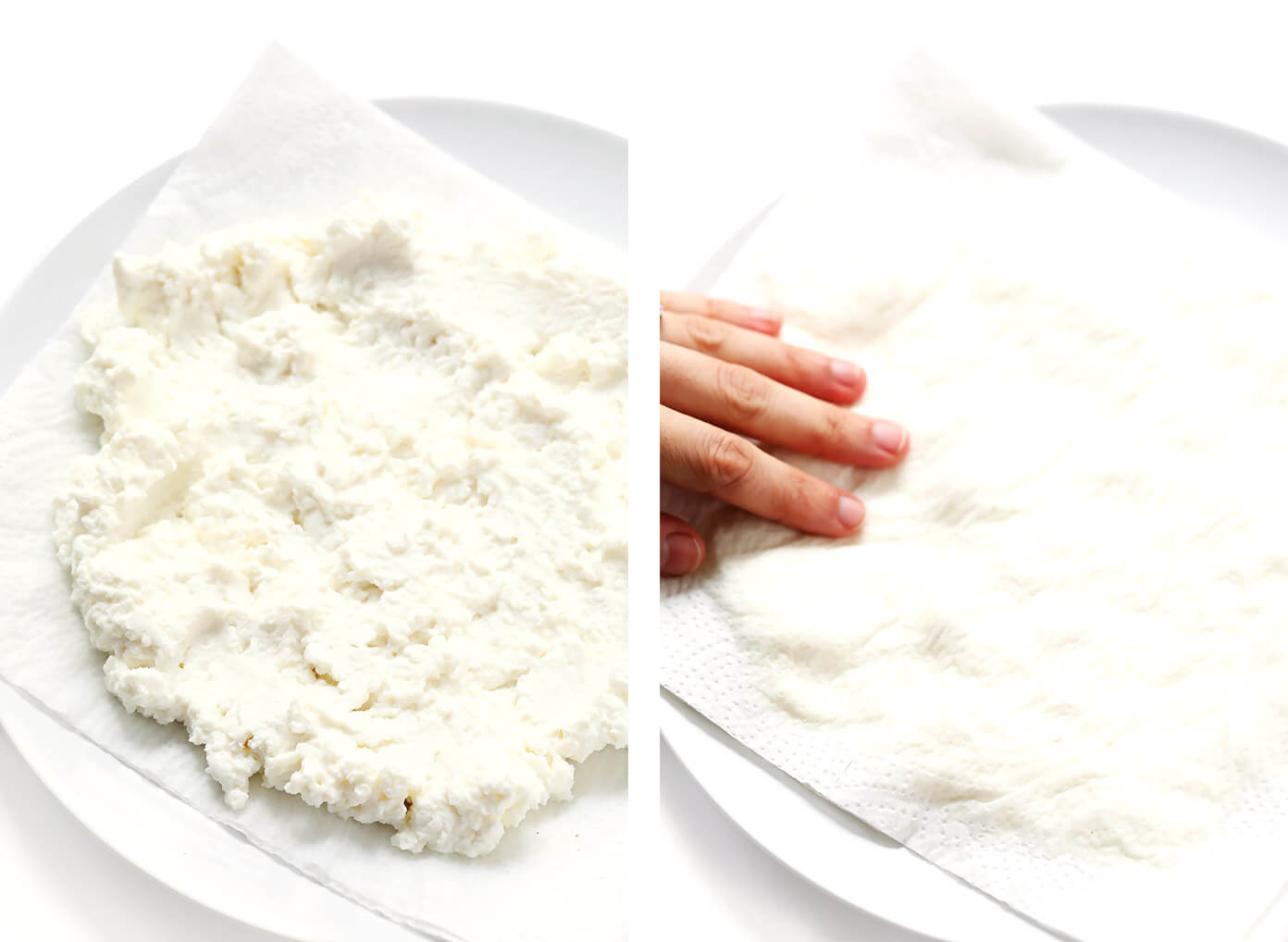 如何用纸巾排出乳清干酪