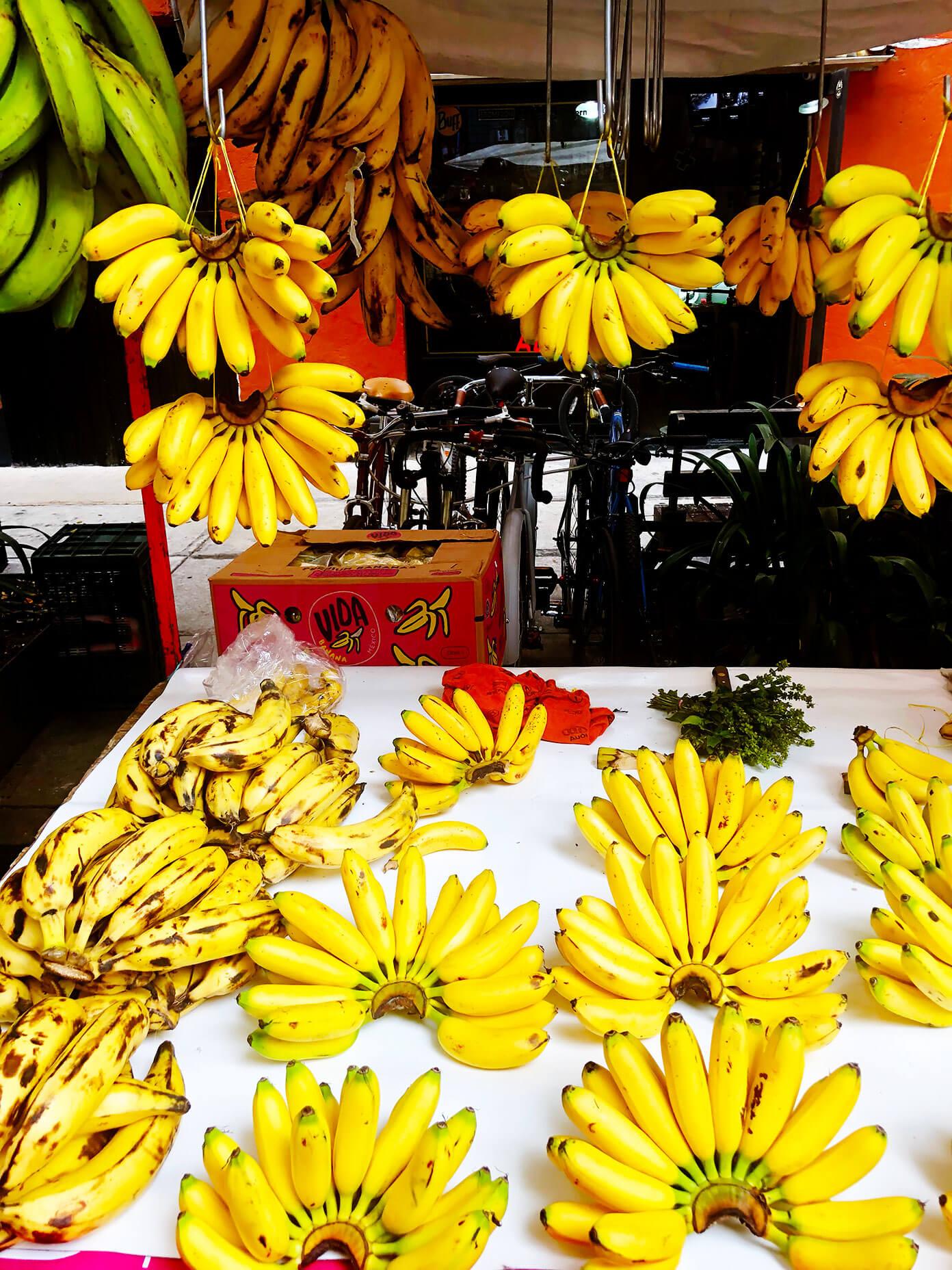 墨西哥城市场香蕉