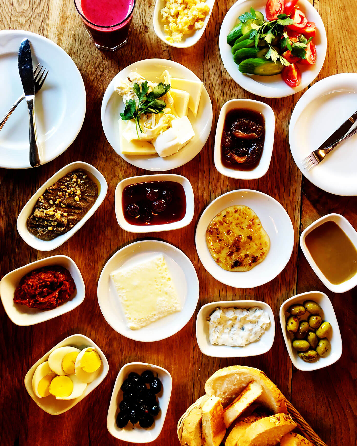 土耳其伊斯坦布尔的早餐