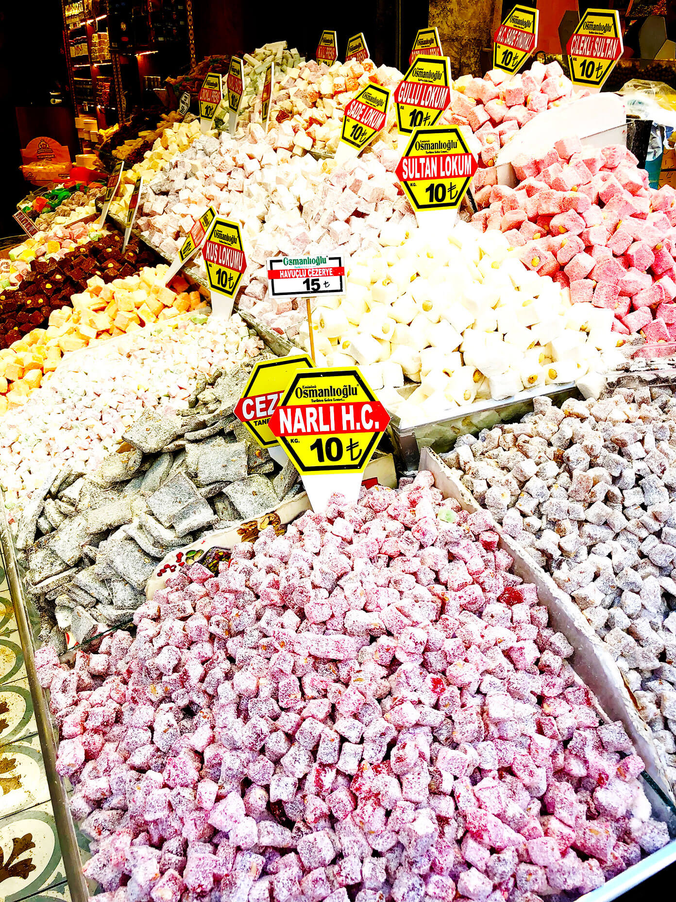 土耳其软糖香料市场伊斯坦布尔