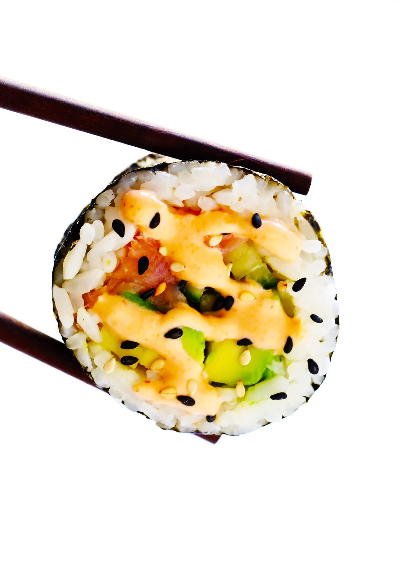 如何用筷子夹寿司