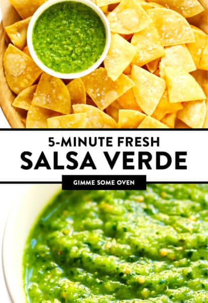 新鲜的Salsa Verde Crudo