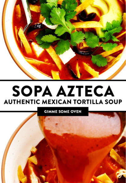 SOPA AZTECA（正宗的墨西哥玉米饼汤）