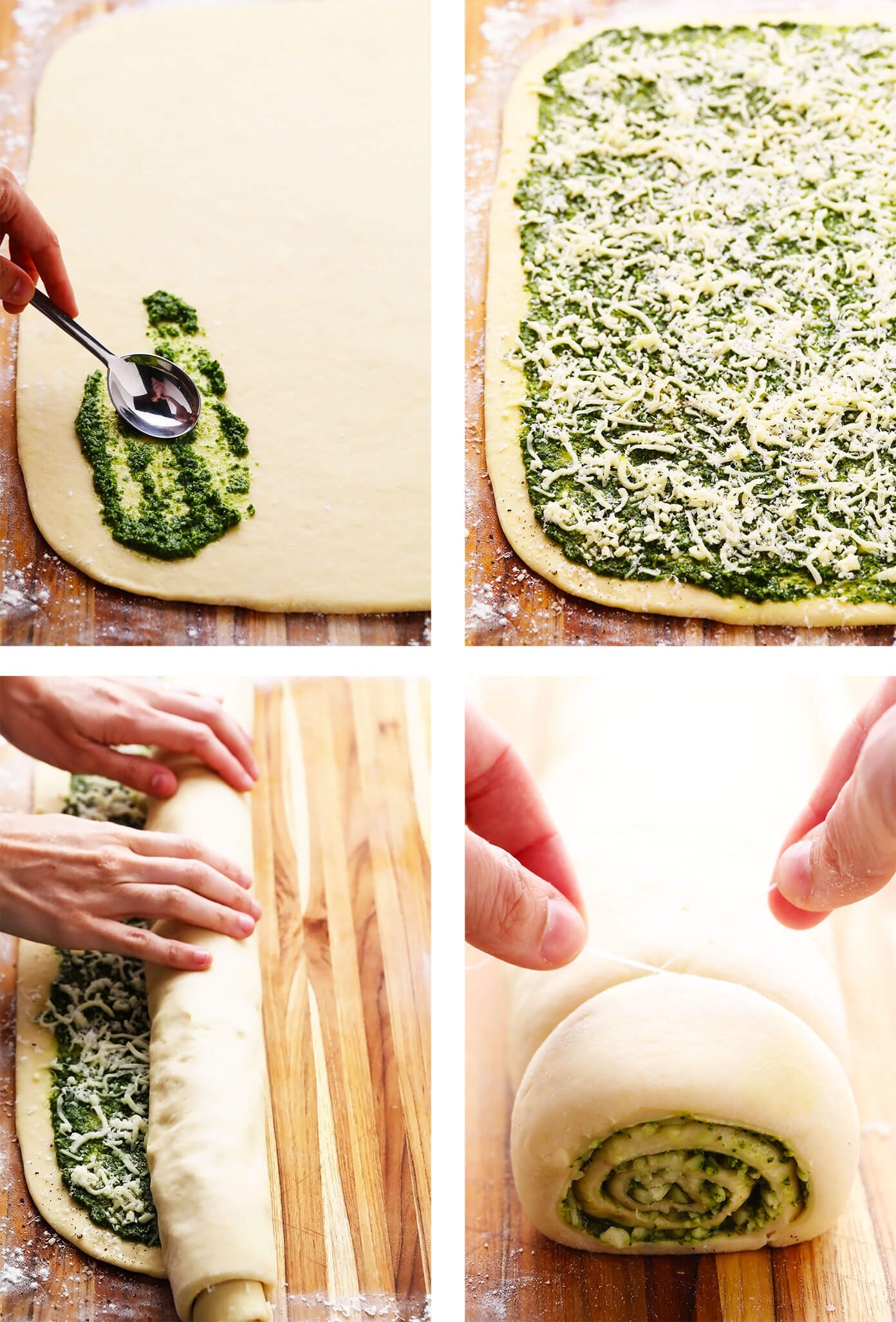如何一步一步地制作奶酪香蒜卷